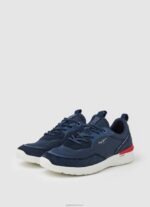 ⁦גברים 4N8XB1219 Pepe Jeans חיל הים נעלי ספורט משולבות של jay pro⁩ – תמונה ⁦3⁩