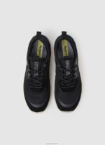 ⁦גברים 4N8XB1220 Pepe Jeans שָׁחוֹר נעלי ספורט משולבות של jay pro⁩ – תמונה ⁦2⁩