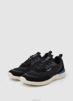 ⁦גברים 4N8XB1220 Pepe Jeans שָׁחוֹר נעלי ספורט משולבות של jay pro⁩ – תמונה ⁦3⁩