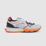גברים 4N8XB1221 Pepe Jeans לבן נעלי ספורט משולבות brit pro neon