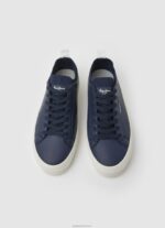 ⁦גברים 4N8XB1222 Pepe Jeans חיל הים נעלי ספורט גרביים מעור יוגי⁩ – תמונה ⁦2⁩