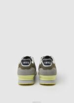 ⁦גברים 4N8XB1223 Pepe Jeans ירוק חאקי נעלי ספורט משולבות london one⁩ – תמונה ⁦4⁩