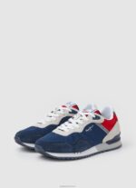 ⁦גברים 4N8XB1225 Pepe Jeans חיל הים נעלי ספורט משולבות london one⁩ – תמונה ⁦3⁩