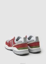 ⁦גברים 4N8XB1226 Pepe Jeans דליה אדומה נעלי ספורט משולבות של דייב אורבני⁩ – תמונה ⁦4⁩