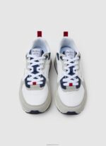 ⁦גברים 4N8XB1229 Pepe Jeans לבן מפעל נעלי ספורט משולבות london pro⁩ – תמונה ⁦2⁩