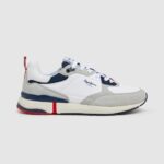 גברים 4N8XB1229 Pepe Jeans לבן מפעל נעלי ספורט משולבות london pro