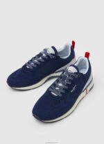 ⁦גברים 4N8XB1230 Pepe Jeans חיל הים נעלי ספורט משולבות london pro⁩ – תמונה ⁦3⁩