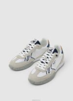 ⁦גברים 4N8XB1231 Pepe Jeans לבן נעלי ספורט רטרו משולבות⁩ – תמונה ⁦3⁩