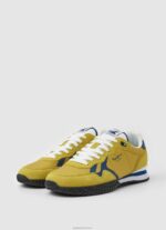 ⁦גברים 4N8XB1232 Pepe Jeans צהוב נעלי ספורט משולבות הולנד⁩ – תמונה ⁦3⁩