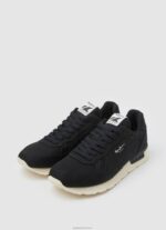 ⁦גברים 4N8XB1234 Pepe Jeans שָׁחוֹר נעלי ספורט רטרו של brit man eco⁩ – תמונה ⁦3⁩