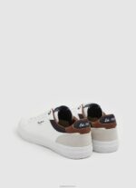 ⁦גברים 4N8XB1238 Pepe Jeans לבן נעלי ספורט משולבות Kenton Court⁩ – תמונה ⁦4⁩