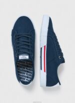 ⁦גברים 4N8XB1239 Pepe Jeans חיל הים נעלי ספורט בסיסיות של בריידי⁩ – תמונה ⁦3⁩