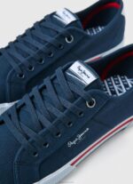 ⁦גברים 4N8XB1239 Pepe Jeans חיל הים נעלי ספורט בסיסיות של בריידי⁩ – תמונה ⁦5⁩