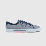 גברים 4N8XB1240 Pepe Jeans chambray נעלי ספורט בסיסיות של chambray