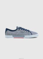 גברים 4N8XB1240 Pepe Jeans chambray נעלי ספורט בסיסיות של chambray