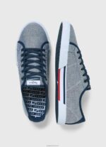 ⁦גברים 4N8XB1240 Pepe Jeans chambray נעלי ספורט בסיסיות של chambray⁩ – תמונה ⁦3⁩