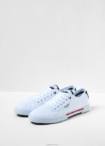 ⁦גברים 4N8XB1242 Pepe Jeans לבן נעלי ספורט בסיסיות של בריידי⁩ – תמונה ⁦2⁩