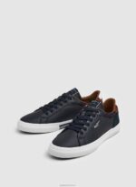 ⁦גברים 4N8XB1243 Pepe Jeans חיל הים נעלי ספורט משולבות Kenton Court⁩ – תמונה ⁦2⁩