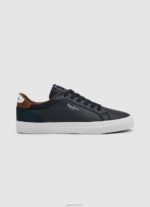 גברים 4N8XB1243 Pepe Jeans חיל הים נעלי ספורט משולבות Kenton Court