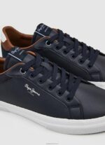 ⁦גברים 4N8XB1243 Pepe Jeans חיל הים נעלי ספורט משולבות Kenton Court⁩ – תמונה ⁦5⁩
