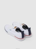 ⁦גברים 4N8XB1244 Pepe Jeans לבן נעלי ספורט בסיסיות חכמות של Kenton⁩ – תמונה ⁦4⁩