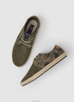 ⁦גברים 4N8XB1249 Pepe Jeans ירוק חאקי נעלי ספורט קליק בלוצ'ר תיירותיות⁩ – תמונה ⁦2⁩