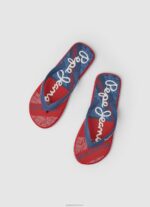 ⁦גברים 4N8XB1256 Pepe Jeans חיל הים כפכפי חוף דגל לוויתן⁩ – תמונה ⁦2⁩