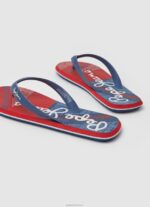 ⁦גברים 4N8XB1256 Pepe Jeans חיל הים כפכפי חוף דגל לוויתן⁩ – תמונה ⁦4⁩