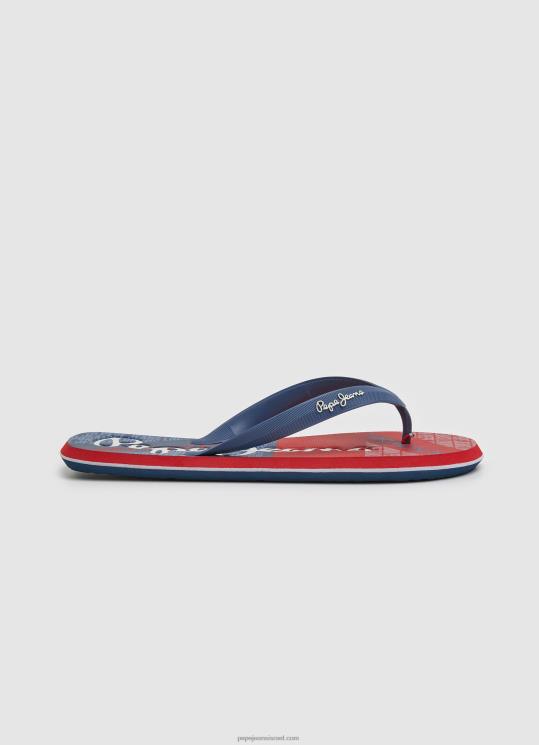d792d791d7a8d799d79d_4n8xb1256_pepe_jeans_d797d799d79c_d794d799d79d_d79bd7a4d79bd7a4d799_d797d795d7a3_d793d792d79c_d79cd795d795d7.jpg גברים 4N8XB1256 Pepe Jeans חיל הים כפכפי חוף דגל לוויתן – תמונה 1