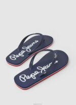 ⁦גברים 4N8XB1258 Pepe Jeans חיל הים bay beach כפכפי חוף בסיסיים⁩ – תמונה ⁦4⁩