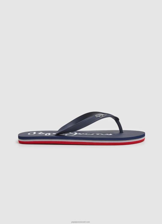 ⁦גברים 4N8XB1258 Pepe Jeans חיל הים bay beach כפכפי חוף בסיסיים⁩ – תמונה ⁦1⁩