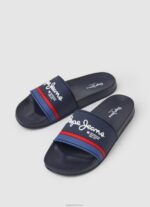 ⁦גברים 4N8XB1260 Pepe Jeans חיל הים כפכפי חוף פורטובלו מחוון⁩ – תמונה ⁦3⁩
