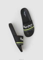 ⁦גברים 4N8XB1261 Pepe Jeans שָׁחוֹר כפכפי חוף פורטובלו מחוון⁩ – תמונה ⁦2⁩