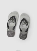 ⁦גברים 4N8XB1262 Pepe Jeans שָׁחוֹר כפכפי חוף לווייתן⁩ – תמונה ⁦2⁩