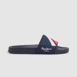 גברים 4N8XB1264 Pepe Jeans חיל הים כפכפי חוף בטקסטורת המחוון