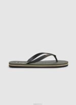 גברים 4N8XB1268 Pepe Jeans צָבָא לוגו bay beach כפכפי חוף