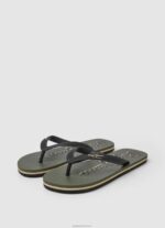 ⁦גברים 4N8XB1268 Pepe Jeans צָבָא לוגו bay beach כפכפי חוף⁩ – תמונה ⁦3⁩