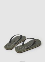 ⁦גברים 4N8XB1268 Pepe Jeans צָבָא לוגו bay beach כפכפי חוף⁩ – תמונה ⁦4⁩