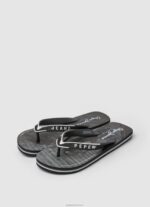 ⁦גברים 4N8XB1269 Pepe Jeans שָׁחוֹר כפכפי חוף אופנוע בריכה⁩ – תמונה ⁦3⁩