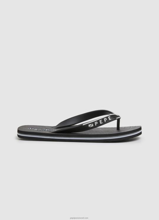 d792d791d7a8d799d79d_4n8xb1269_pepe_jeans_d7a9d6b8d781d797d795d6b9d7a8_d79bd7a4d79bd7a4d799_d797d795d7a3_d790d795d7a4d7a0d795d7a.jpg גברים 4N8XB1269 Pepe Jeans שָׁחוֹר כפכפי חוף אופנוע בריכה – תמונה 1