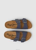 ⁦גברים 4N8XB1272 Pepe Jeans חיל הים סנדלים אנטומיים כפולים של שיקגו⁩ – תמונה ⁦2⁩