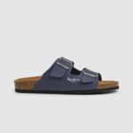 גברים 4N8XB1272 Pepe Jeans חיל הים סנדלים אנטומיים כפולים של שיקגו