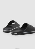 ⁦גברים 4N8XB1274 Pepe Jeans שָׁחוֹר כפכפי מגלשת חוף⁩ – תמונה ⁦4⁩