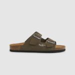 גברים 4N8XB1278 Pepe Jeans ירוק חאקי סנדלי זמש ביו