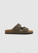 גברים 4N8XB1278 Pepe Jeans ירוק חאקי סנדלי זמש ביו