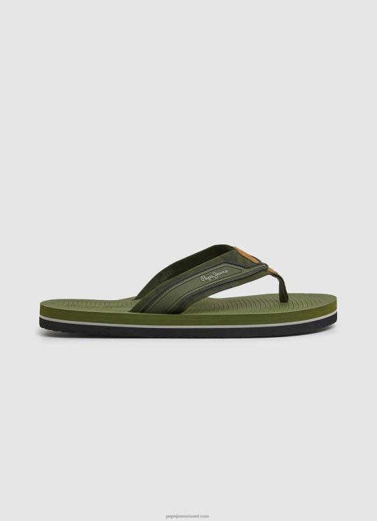 d792d791d7a8d799d79d_4n8xb1280_pepe_jeans_d799d7a8d795d7a7_d797d790d7a7d799_d79bd7a4d79bd7a4d799_d79bd7a4d79bd7a4d799_d797d795d7.jpg גברים 4N8XB1280 Pepe Jeans ירוק חאקי כפכפי כפכפי חוף דרום ביץ' קאמו – תמונה 1