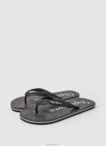 ⁦גברים 4N8XB1284 Pepe Jeans שָׁחוֹר כפכפי חוף בנדנה לווייתן⁩ – תמונה ⁦3⁩