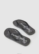 ⁦גברים 4N8XB1284 Pepe Jeans שָׁחוֹר כפכפי חוף בנדנה לווייתן⁩ – תמונה ⁦4⁩