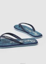 ⁦גברים 4N8XB1287 Pepe Jeans חיל הים כפכפי חוף יער גשם לווייתן⁩ – תמונה ⁦4⁩