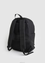 ⁦גברים 4N8XB1294 Pepe Jeans שָׁחוֹר תיק גב מבד עם פרטי קו⁩ – תמונה ⁦2⁩